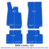 Dywaniki welurowe linia Premium do BMW Serii 3 - 1975-1984 - E21 - Czarne
