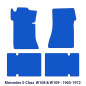 Dywaniki welurowe linia Premium do Mercedes W108 & W109 - 1965-1972 - Czarne