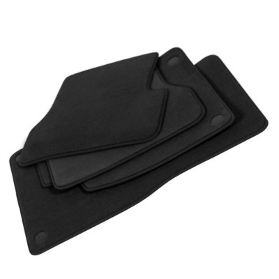 Dywaniki welurowe linia Premium do Mercedes S-Class wersja standard/krótka 2013-2020 - W222 -Czarne