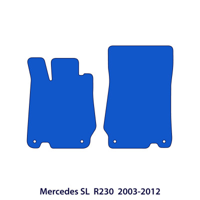 Dywaniki welurowe linia Premium do Mercedes SL - 2001-2011 - R230 - Czarne