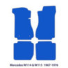 Dywaniki welurowe linia Premium do Mercedes W114 & W115 - 1967-1976 - Czarne