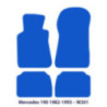 Dywaniki welurowe linia Premium do Mercedes 190 - 1982-1993 - W201 - Czarne