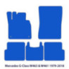 Dywaniki welurowe linia Premium do Mercedes G-Class 1989-2018 - W463 & W461 - Czarne