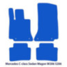 Dywaniki welurowe linia Premium do Mercedes C-Class 2021-2026 - W206 & S206 - Czarne