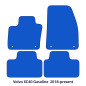 Dywaniki welurowe linia Exclusive do Volvo XC40 Benzyna 2017-2026 - 1 Gen - Logo flagi Szwecji