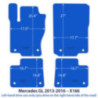 Dywaniki welurowe linia Premium do Mercedes GL 2012-2015 - X166 - Czarne