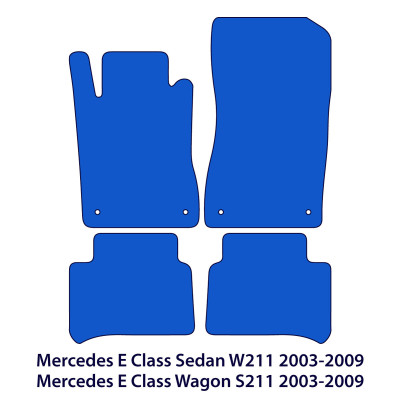 Dywaniki welurowe linia Premium do Mercedes E-Class 2002-2009 - W211 & S211 - Czarne
