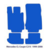 Dywaniki welurowe linia Premium do Mercedes CL 1999-2006 - Coupe C215 - Czarne