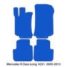 Dywaniki welurowe linia Premium do Mercedes R-Class 2005-2014 - V251 - Czarne