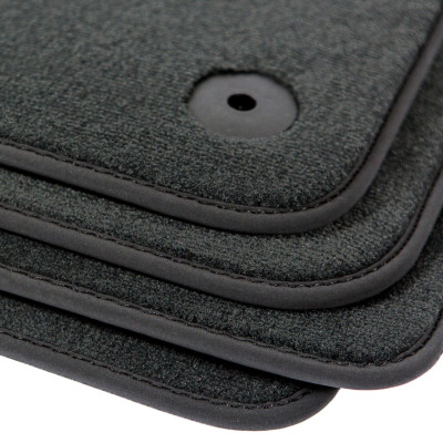 Dywaniki welurowe linia Premium do Ford Galaxy - II Gen - 7 osobowy - 2006-2012 - Czarne