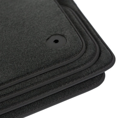 Dywaniki welurowe linia Premium do Ford Galaxy - III gen - 2015-2019 - Czarne