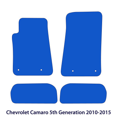 Dywaniki welurowe linia Premium do Chevrolet Camaro Coupe & Cabrio 2006-2015 - V gen - Czarne