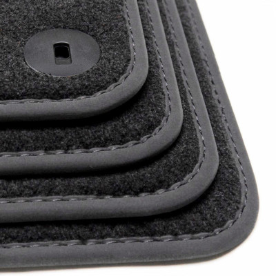 Dywaniki welurowe linia Premium do Hyundai ix55 - 7 osobowy 2009-2011 - Czarne