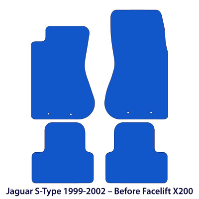 Dywaniki welurowe linia Premium do Jaguar S-Type 1999-2002 - Przed liftingiem - X200 - Czarne