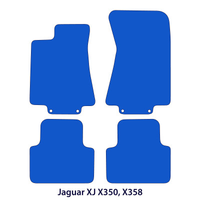 Dywaniki welurowe linia Premium do Jaguar XJ 2002-2009 - X350 / X358 - Czarne
