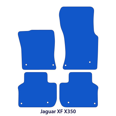 Dywaniki welurowe linia Premium do Jaguar XF 2015-2024 - Sedan & Kombi - X350 - Czarne
