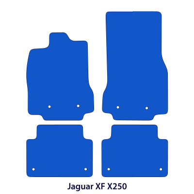 Dywaniki welurowe linia Premium do Jaguar XF 2008-2015 - Sedan & Kombi - X250 - Czarne