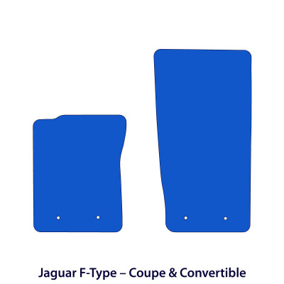 Dywaniki welurowe linia Premium do Jaguar F-Type 2013-2024 - Coupe & Kabriolet - Czarne