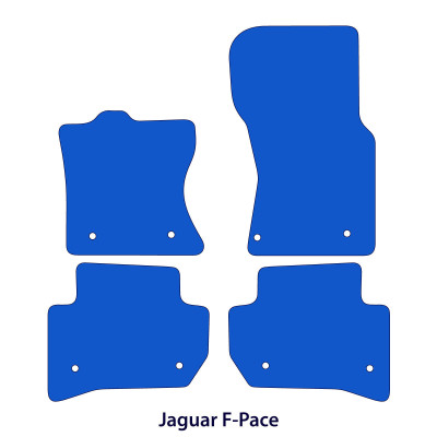 Dywaniki welurowe linia Premium do Jaguar F-Pace 2016-2026 - Czarne