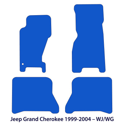 Dywaniki welurowe linia Premium do Jeep Grand Cherokee 1998-2004 - WJ / WG - Czarne