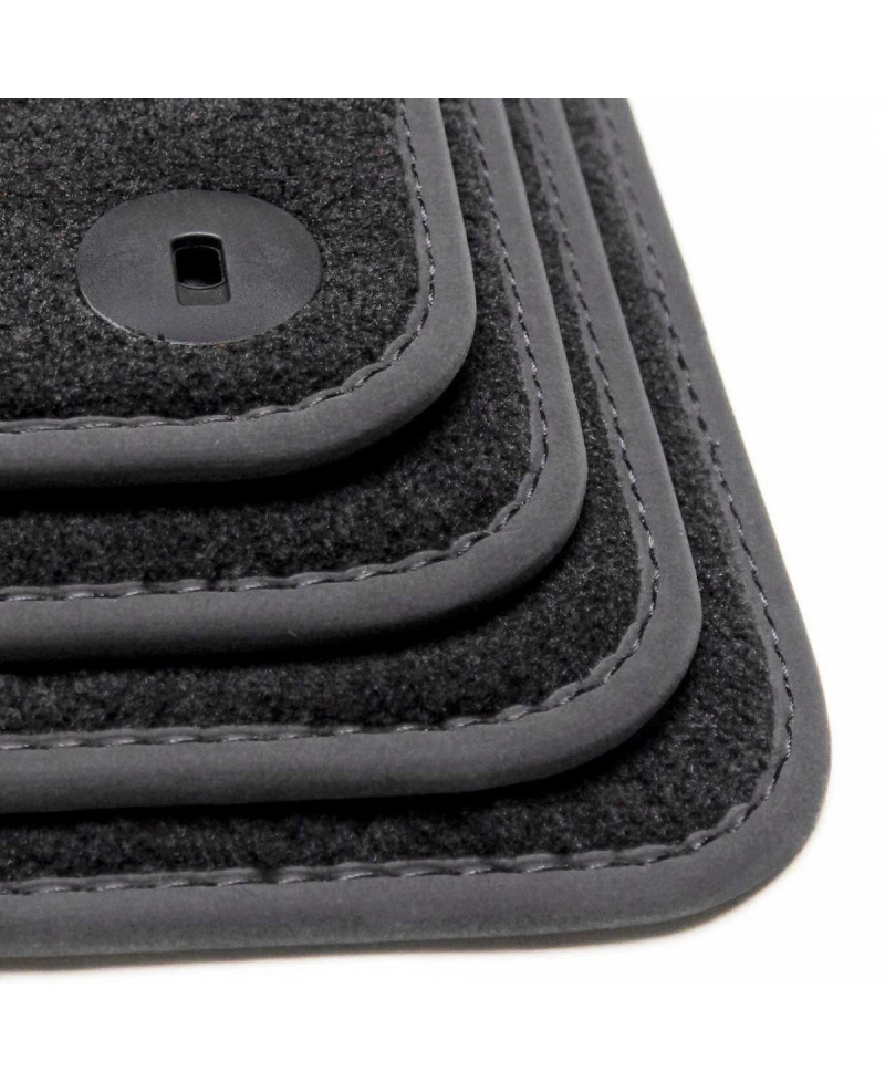 Dywaniki welurowe linia Premium do KIA Optima - IV Gen - 2015-2021 - Czarne