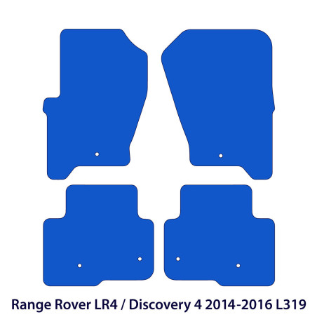 Dywaniki welurowe linia Premium do Land Rover Discovery IV gen - po liftingu - 2013-2017 - L319 - Czarne