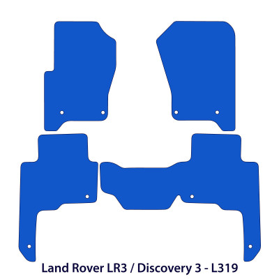 Dywaniki welurowe linia Premium do Land Rover Discovery III gen - 2004-2009 - L319 - Czarne