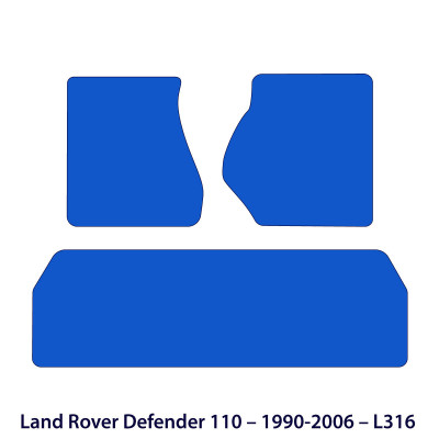 Dywaniki welurowe linia Premium do Land Rover Defender 110 - 1990-2006 - L316 - Czarne