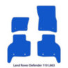 Dywaniki welurowe linia Premium do Land Rover Defender 110 - L663 - Czarne