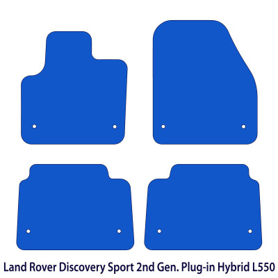 Dywaniki welurowe linia Premium do Land Rover Discovery Sport - 2020-2026 - II gen Hybryda L550 - Czarne
