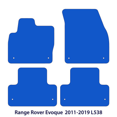 Dywaniki welurowe linia Premium do Range Rover Evoque I gen / L538 - SUV - 2011-2018 - Czarne