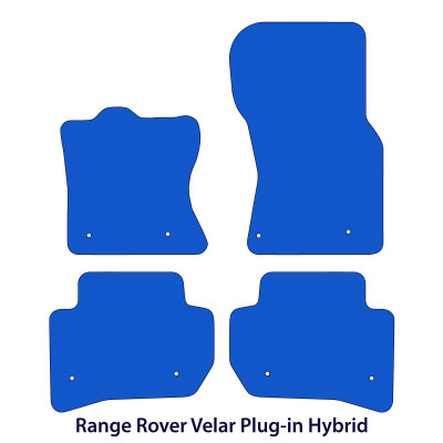 Dywaniki welurowe linia Premium do Range Rover Velar Hybrid - 2020-2026 - Czarne