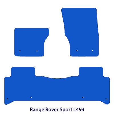 Dywaniki welurowe linia Premium do Range Rover Sport II gen / L494 bez silnika V8 - 2013-2022 - Czarne