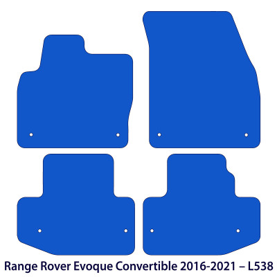 Dywaniki welurowe linia Premium do Range Rover Evoque I gen / L538 - Kabriolet - 2011-2019 - Czarne
