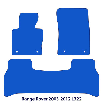 Dywaniki welurowe linia Premium do Range Rover III gen / L322 - 2002-2012 - Czarne