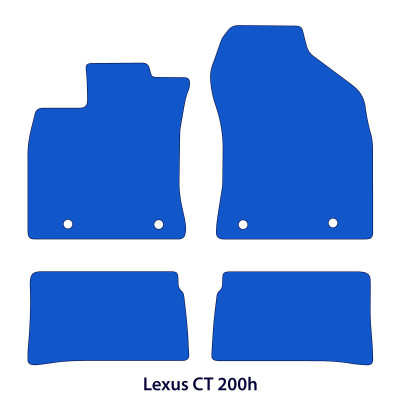Dywaniki welurowe linia Premium do Lexus CT 200h - 2010-2022 - Czarne