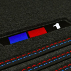 Dywaniki welurowe do BMW Serii 1 Cabrio 2007-2013 - E88 - 1 Logo
