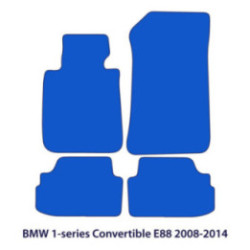 Dywaniki welurowe do BMW Serii 1 Cabrio 2007-2013 - E88 - M Przeszycia