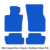 Dywaniki welurowe linia Premium do Mini Cooper One / Classic / Hardtop 2-drzwiowe - 2014-2024 - F56 - Czarne