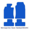 Dywaniki welurowe linia Premium do Mini Cooper One / Classic  2001-2006 - Hatchback R50 & R53 - Czarne