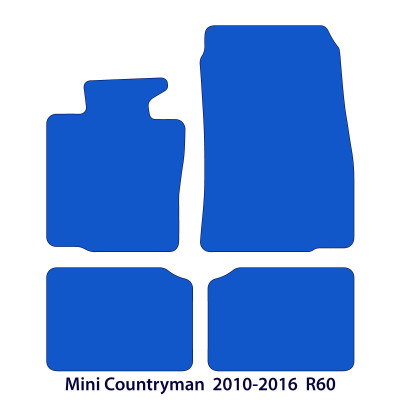 Dywaniki welurowe linia Premium do Mini Countryman 2010-2016 - R60 - Czarne