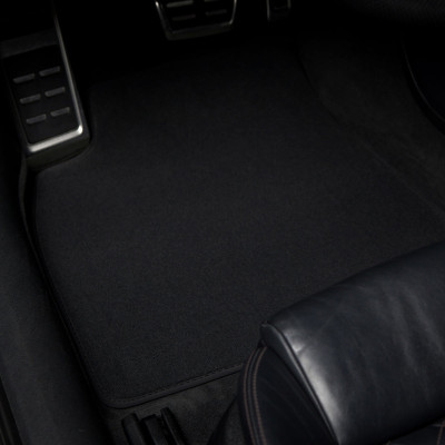 Dywaniki welurowe linia Premium do Mini Cooper Clubman, Coupe & Roadster 2007-2015 - R55, R58, R59 - Czarne