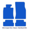 Dywaniki welurowe linia Premium do Mini Cooper One / Classic  2006-2014 - Hatchback R56 - Logo GB