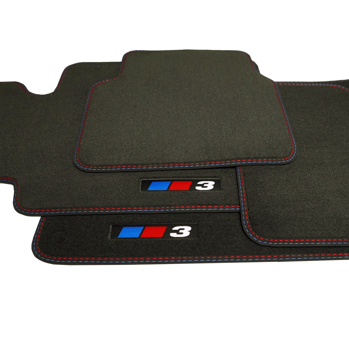BMW 3-Series Velour Floor Mats – Sedan 2019-2026 & Wagon 2020-2026 G20, G21, G80 – 3 Logo