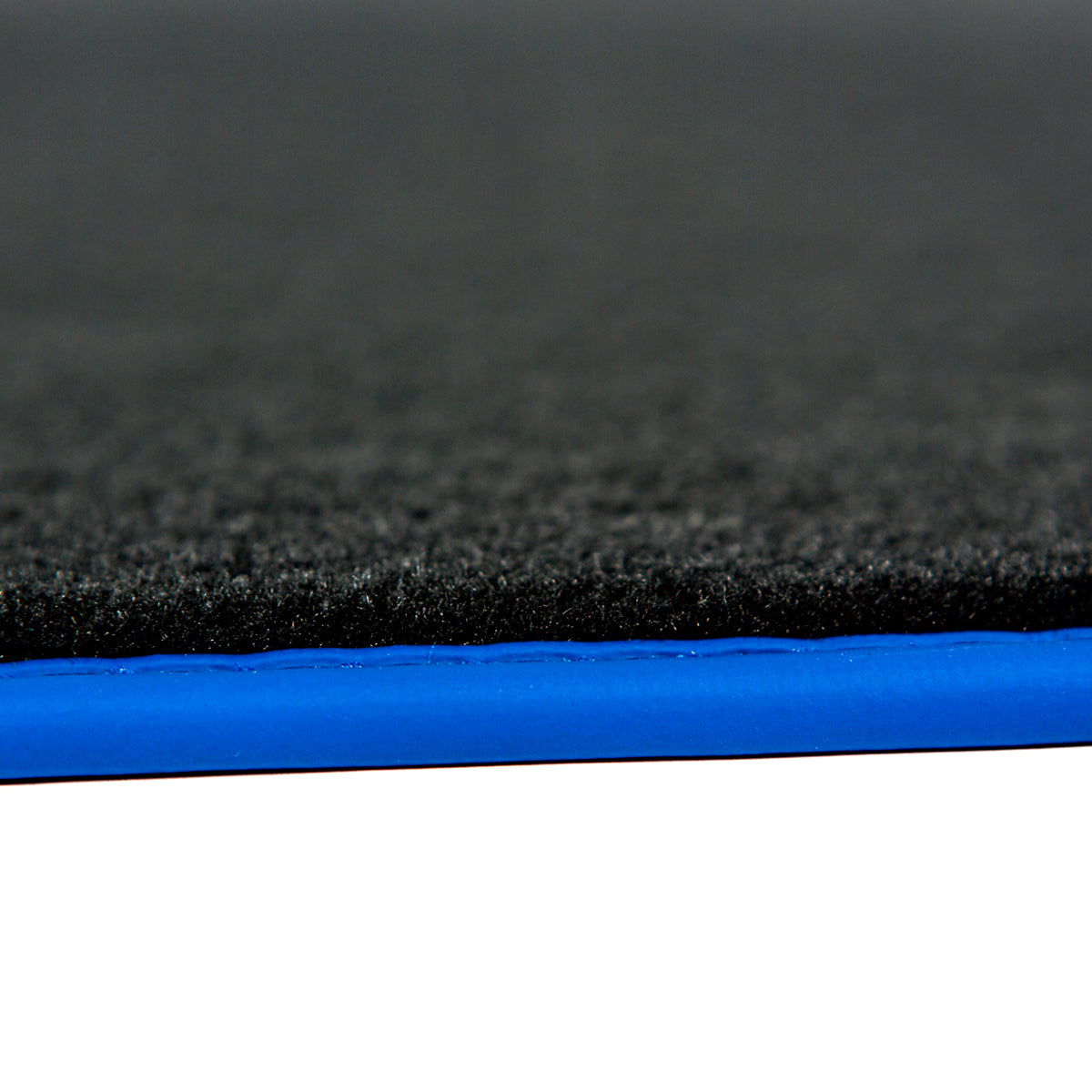 Dywaniki welurowe do BMW i3 – 2013-2022 – Niebieskie Obszycie