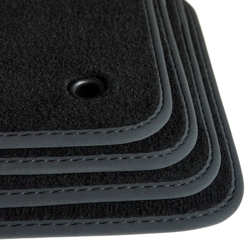 Dodge Grand Caravan 2008-2011 & Chrysler Town and Country 2008-2011 3 Rows Velour Floor Mats – Black