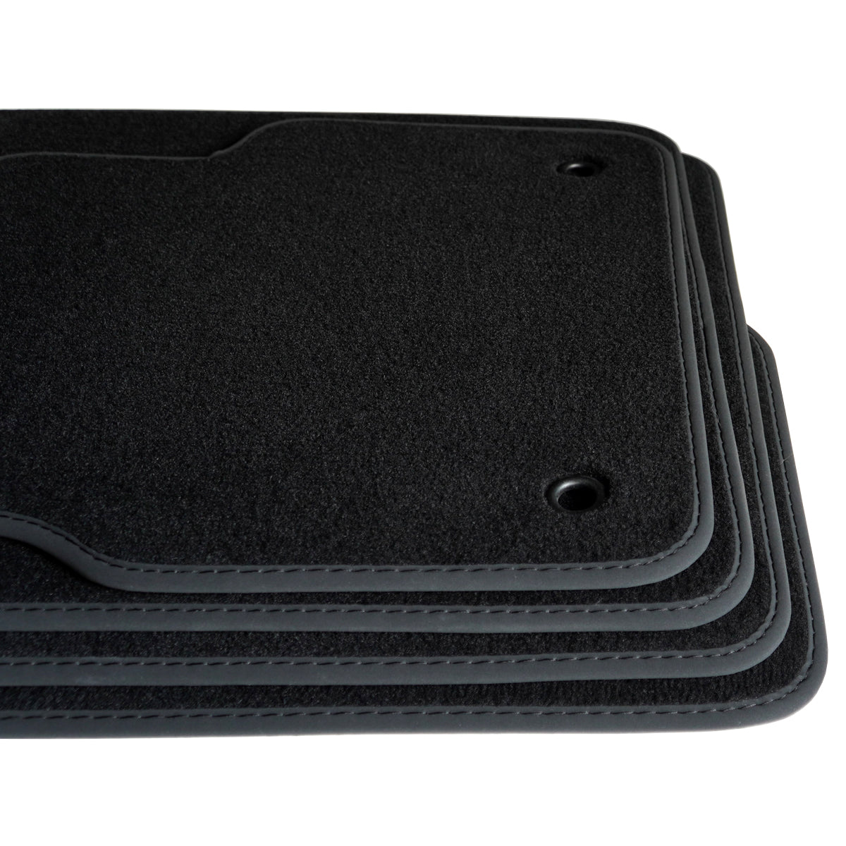 Dodge Grand Caravan 2008-2011 & Chrysler Town and Country 2008-2011 3 Rows Velour Floor Mats – Black